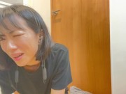 【テレビ電話オナニー】えっちな空気のおすそ分け♡声を出せない環境でグチョグチョ音が響く♡　日本人 素人 フェラ 16/16