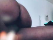 Big Booty Ebony Housewife Rides StepSons BBC until he cums 13/16