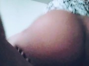 Big Booty Ebony Housewife Rides StepSons BBC until he cums 3/16