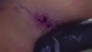 Bouncing on My Toy in the Bathroom