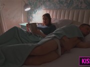 S2E2: Step mom lets step son lie in share bed and jerking him, but unexpected hard fuck with facial 7/16