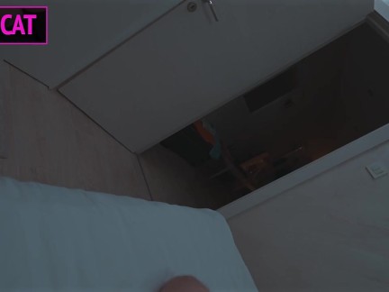 S2E2: Step mom lets step son lie in share bed and jerking him, but unexpected hard fuck with facial