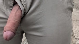 Pissing near the road