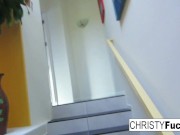 Gorgeous and Big Tittied Babes Love Sharing the Same Large Dick 16/16