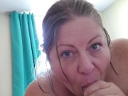 Wife films herself giving me a passionate blowjob 15/16