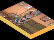 Petite blonde Anna Kovachenko is banging a geek 1/16