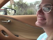 GFE fun with Riley Rose blowjob in the car 6/16