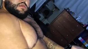 Chubby guy fucks his sex doll