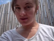 White T shirt weather SFW vertical behind the scenes selfie clip 5/16