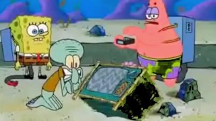 Squidward loves watching porn