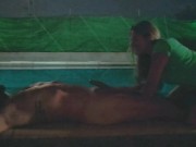 Blowjob in the pool. Full video in my Manyvids. 10/16