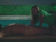 Blowjob in the pool. Full video in my Manyvids. 15/16