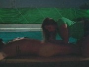 Blowjob in the pool. Full video in my Manyvids. 6/16