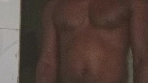 African Hung Masturbate Big Huge Cock and Cumshot