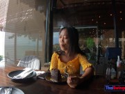 Asian GF cutie from Thailand pleases her BF after a day out with him 4/16