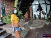 Asian GF cutie from Thailand pleases her BF after a day out with him 7/16