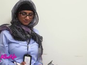 MIA KHALIFA - Bombshell Brunette Mia Khalifa Takes Two Guys And Compares Their Dicks And Semen 16/16