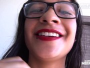 Young Latina Chick Eva Cuervo Jizzed On Her Glasses After Steamy Sex - MAMACITAZ 8/16