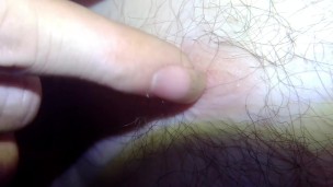 Using my long nails play with a nipple