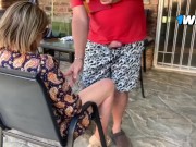 Outdoor quickie with my ex wife while her husband is at work 3/16