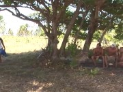 Brazilian Barbie Banks Gets DP'd In The Water 7/16