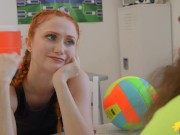 Feisty Redhead VolleyBall Player Scarlet Skies Rides Coaches Balls for Team Position- S1:E1 1/16