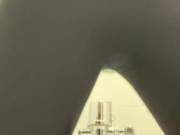 Putting in a new tampon while still keeping my panty liner 14/16