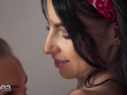 Lesbea Pretty petite lesbian Lilly Bella romantic sex with Czech blonde lingerie model Lovita Fate 5/16