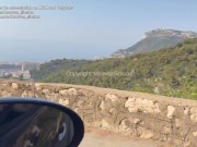 VLOG MONACO - I show off at the beach and get fucked in the public shower 5/16