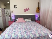 behind the scenes of a married couple and their horny redhead slut 7/16