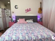 behind the scenes of a married couple and their horny redhead slut 8/16