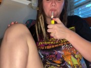 Rainy day smoke break - full video on OF - Screenshot 3 of 16 - Smoking Fetish