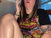 Rainy day smoke break - full video on OF - Screenshot 7 of 16 - Hairy Pussy