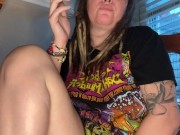 Rainy day smoke break - full video on OF - Screenshot 8 of 16 - Smoking Fetish