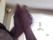 Stroking my cock (side profile) 1/16