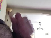 Stroking my cock (side profile) 4/16
