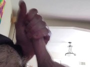 Stroking my cock (side profile)