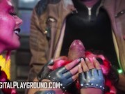 DIGITALPLAYGROUND - Emily Woods And Ruby Sims Have Fun With Each Other While Danny D Watches 10/16