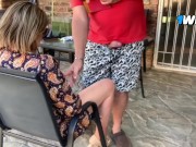 Fucking my neighbours hot wife outdoors 3/16