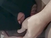 Bi curious, mature straght cuckold sucking cock like a bitch 8/16