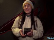 Public Agent Brown hair babe and stunning sexy underwear fucking a stranger for cash 4/16