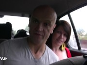 Blowjob, handjob and boobjob in a car 1/16