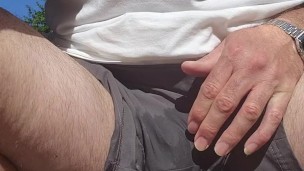 I couldn't hold it, I pissed my shorts through my jock