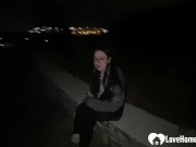 There is nothing better than getting some wet pussy while you're walking around. 2/16