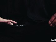 Busty brunette is falling in love with his big black dick 8/16