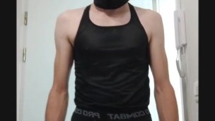 Sexy Fetishmodel goes gym Famouse German song