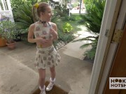 Face Blasted Blonde Lilly Ford Totes Wiped Out After Wild Hole Wrecking! 5/16