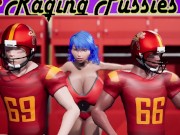 Busty Girl Gets DP By Two Big Cocks 4/16