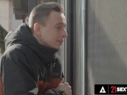 Hot Girl Warms A Frozen Man's Heart And Cock 1/16