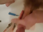 Daddy's pumped up cock, Before going to fuck Mommy 🍆💦💦 15/16